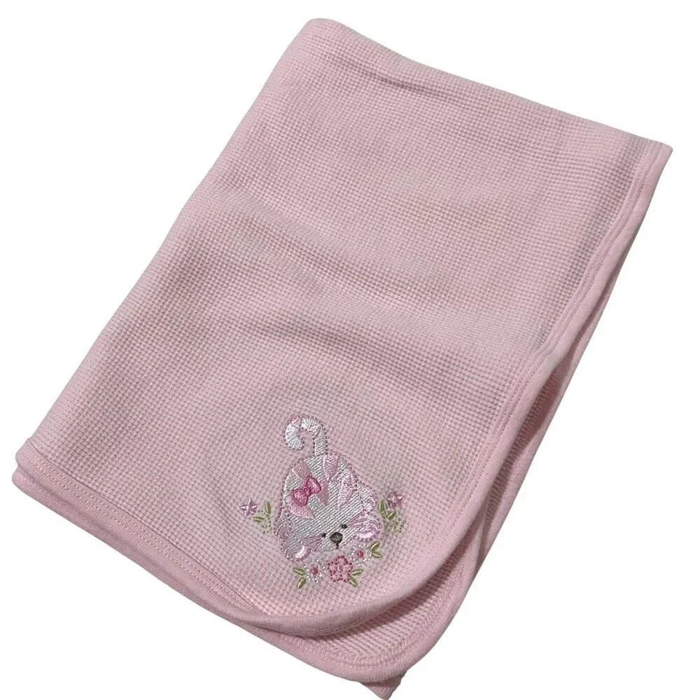 Starting Out One Cat Theme Baby Girl Throw Blanket‎ 25